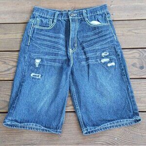 Fubu Jeans boys distresses jean shorts Size 16